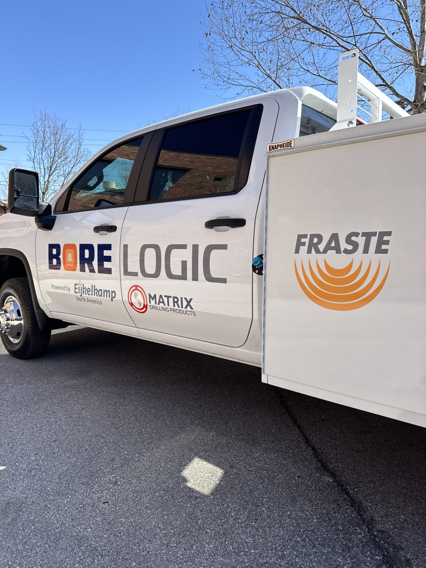 FRASTE Multi Drill rig on-site with Bore Logic service team — powering geothermal and water well drilling projects across North America.